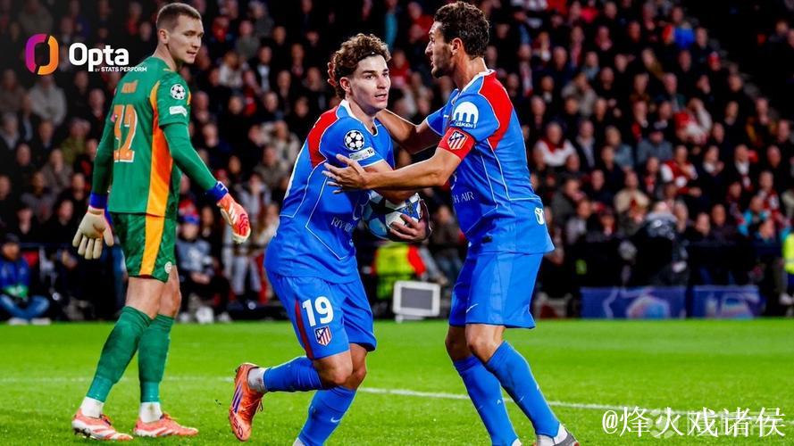 11球追平萨乌尔,小蜘蛛马竞欧冠进球数列第二 11球追平萨乌尔,小蜘蛛马竞欧冠进球数列第二